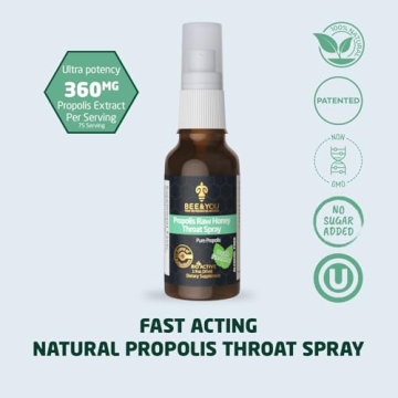 Pure Propolis Throat Spray for Immune Support & Relief