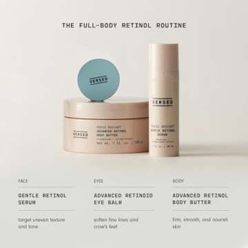 Versed Advanced Retinol Body Butter - Encapsulated Retinol Body Lotion & Skin Firming Cream - Infused with a Tripeptide & Vitamin-Rich Butters to Repair and Renew Dry Skin (7 oz)