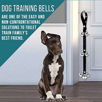 BLUETREE Dog Doorbells Premium Quality Training Potty Great Dog Bells Adjustable Door Bell Dog Bells for Potty Training Your Puppy The Easy Way - 7 Extra Large Loud 1.4 DoorBells