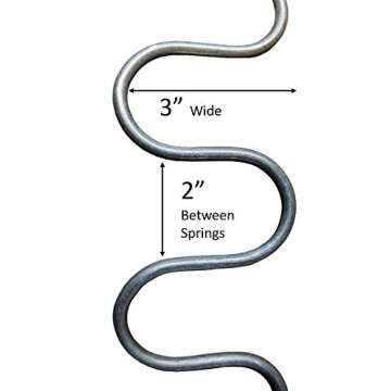 Briar Hill 31" Upholstery Spring Pack - 8 Gauge Steel Springs for Repair