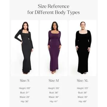 Popilush Long Sleeve Formal Dress for Women Bodycon Maxi Dresses Shapewear Tummy Control Fall Cocktail Dress Built-in Bra Pink