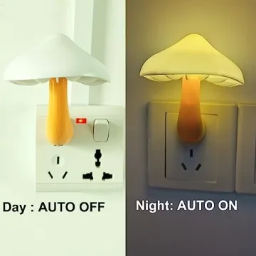 AUSAYE Mushroom Sensor LED Night Light for Home Use