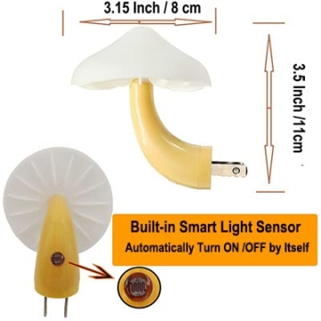 AUSAYE Mushroom Sensor LED Night Light for Home Use