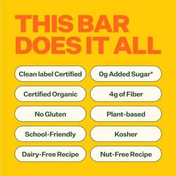 Yumi Organic Toddler Snacks Bars - Gluten-Free, No Added Sugar, 7+ Vegetables, Soft-Baked Crust, Yumi Bars Healthy Toddler Organic Snacks - School Safe and for Lunch Boxes, Mango & Kale (30ct.)