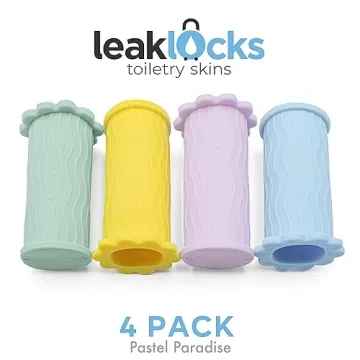 LeakLocks Toiletry Skins for Leak Proof Travel Containers