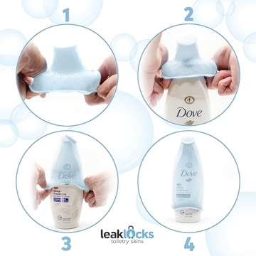 LeakLocks Toiletry Skins for Leak Proof Travel Containers