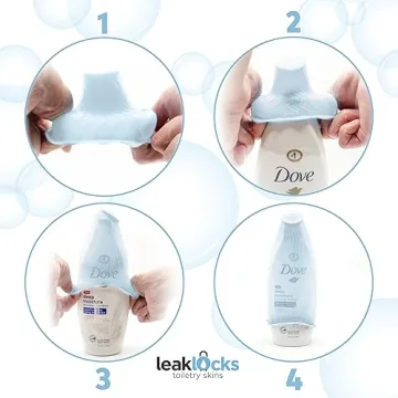 LeakLocks Toiletry Skins for Leak Proof Travel Containers