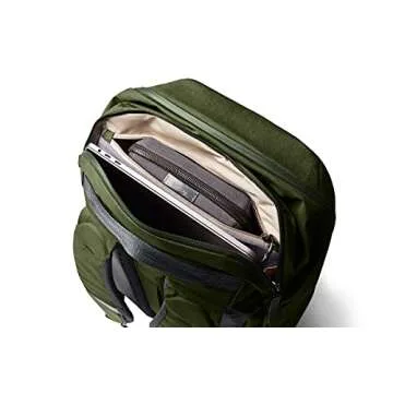Bellroy Transit Backpack Plus (15’’ laptop, compression straps, adjustable sternum strap, contoured back panel, hideaway waistbelt, organization pockets) - RangerGreen