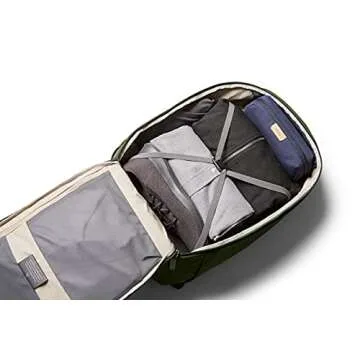Bellroy Transit Backpack Plus (15’’ laptop, compression straps, adjustable sternum strap, contoured back panel, hideaway waistbelt, organization pockets) - RangerGreen