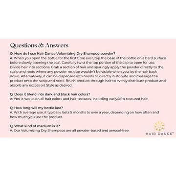 Natural Dry Shampoo Powder for Volume USA Made