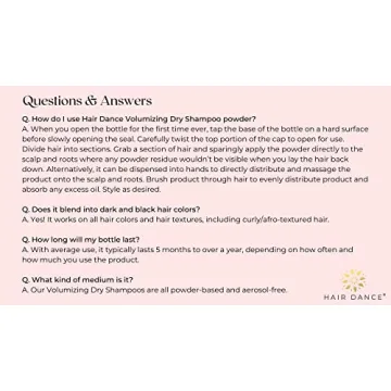 Natural Dry Shampoo Powder for Volume USA Made