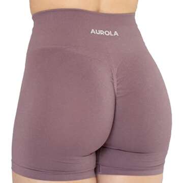 AUROLA Intensify Workout Shorts for Women Seamless Scrunch Short Gym Yoga Running Sport Active Exerc...