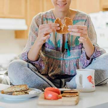 Sweet Amsterdam Stroopwafel Cookies | Gluten Free, Dairy Free, Non-GMO Waffle Snacks | Hand Made in USA Wafer Snacks | Caramel Cinnamon | 12-PACK