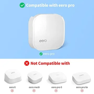 Wall Mount Holder for eero Pro Home WiFi, Relassy eero Wall Mount Bracket Compatible with eero WiFi System Ceiling Holder for eero WiFi System Set of 3
