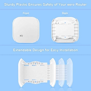 Wall Mount Holder for eero Pro Home WiFi, Relassy eero Wall Mount Bracket Compatible with eero WiFi System Ceiling Holder for eero WiFi System Set of 3