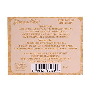 Tyler Candle Icon Glamorous Wash 16 oz | The Ultimate Fine Laundry Detergent