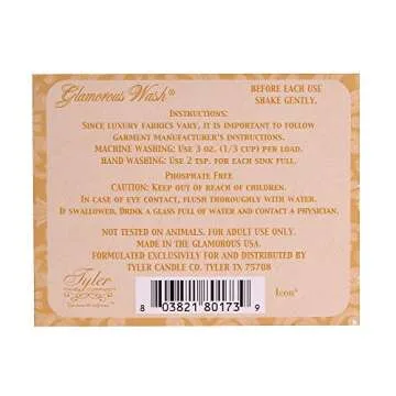 Tyler Candle Icon Glamorous Wash 16 oz - Luxurious Fragrance for Laundry