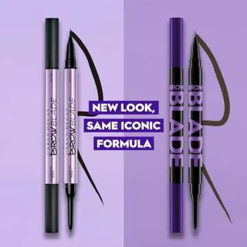 Urban Decay Brow Blade 2-in-1 Eyebrow Pen & Waterproof Pencil (Brunette Betty - Warm Brown), Smudge-proof, Transfer-resistant, Ink Stain & Creamy Brow Pencil, Vegan, Cruelty-free - 0.01 oz