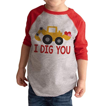 7 ate 9 Apparel Kids I Dig You Construction Truck Valentine's Day Shirt 4T