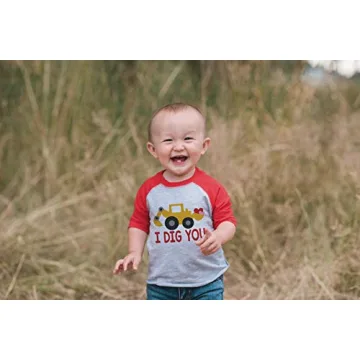 Kids I Dig You Construction Truck Valentine's Day Shirt