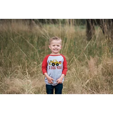Kids I Dig You Construction Truck Valentine's Day Shirt