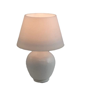 Miniature Ceramic Table Lamp for Dollhouses - Customizable Design