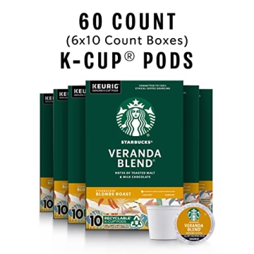 Starbucks Blonde Roast K-Cup Pods for Keurig - 60 Pods
