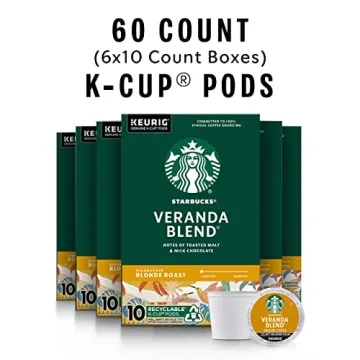 Starbucks Blonde Roast K-Cup Pods for Keurig - 60 Pods