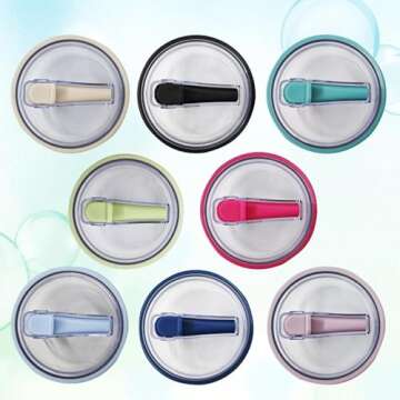 okiysa 2 Pack 40 oz Tumbler Flip Straw Lid Replacement fit for Stanley Quencher, Reusable Tumbler Cover, Spill Proof Splash Resistant Tumbler Lids for Stanley Cup and HydroJug Traveler (White*2)