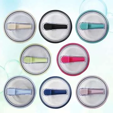 okiysa 2 Pack 40 oz Tumbler Flip Straw Lid Replacement fit for Stanley Quencher, Reusable Tumbler Cover, Spill Proof Splash Resistant Tumbler Lids for Stanley Cup and HydroJug Traveler (White*2)