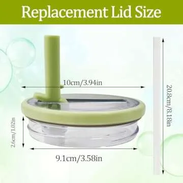 okiysa 2 Pack 40 oz Tumbler Flip Straw Lid Replacement fit for Stanley Quencher, Reusable Tumbler Cover, Spill Proof Splash Resistant Tumbler Lids for Stanley Cup and HydroJug Traveler (White*2)