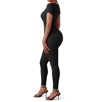 SUUKSESS Ribbed Stretchy Jumpsuits for Women All-Day Comfort