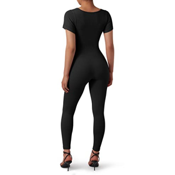 SUUKSESS Ribbed Stretchy Jumpsuits for Women All-Day Comfort