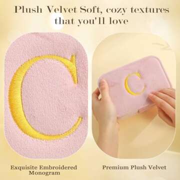 Parima Gifts for Girls - Travel Jewelry Box | Personalized Birthday Christmas Gifts for Girls Jewelry Box | Teen Girl Gifts Trendy Stuff | 13 Year Old Girl Gifts - Letter A, Pink