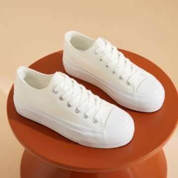 hash bubbie Women's Stylish Platform Sneakers for All Occasions