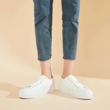 hash bubbie Women's Stylish Platform Sneakers for All Occasions