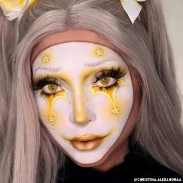 Mehron Makeup Clown White Lite | Professional Face Paint & Body Paint | White Cream Clown Makeup, Stage, Film, Cosplay, Mime, & Halloween 2 oz (56g)