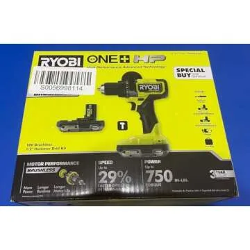 RYOBI ONE+ HP 18V Brushless Cordless Hammer Drill Kit