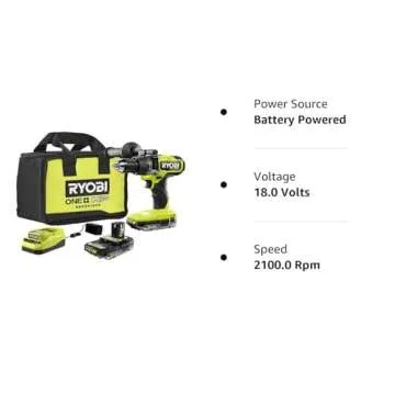 RYOBI ONE+ HP 18V Brushless Cordless Hammer Drill Kit