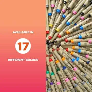 SAKURA Pigma Micron Fineliner Pens - Archival Black and Colored Ink Pens - Pens for Writing, Drawing, or Journaling - Black and Colored Ink - 05 Point Size - 6 Pack