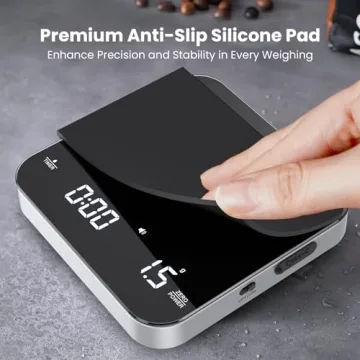 Compact Coffee Scale with Precision Timer for Brewing