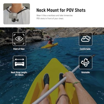 NEEWER Action Camera Neck Mount for Perfect POV Vlogs