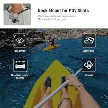 NEEWER Action Camera Neck Mount for Perfect POV Vlogs