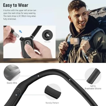 NEEWER Action Camera Neck Mount for Perfect POV Vlogs
