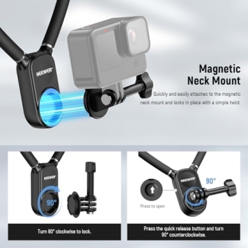NEEWER Action Camera Neck Mount for Perfect POV Vlogs