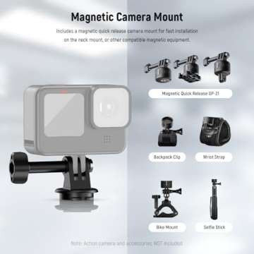 NEEWER Action Camera Neck Mount for Perfect POV Vlogs