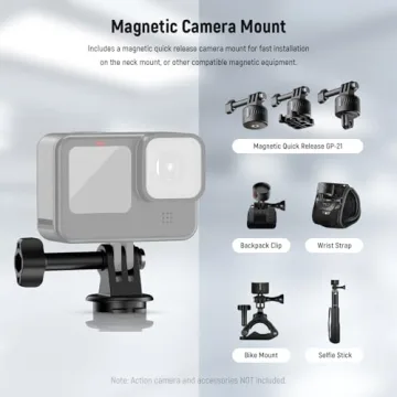 NEEWER Action Camera Neck Mount for Perfect POV Vlogs