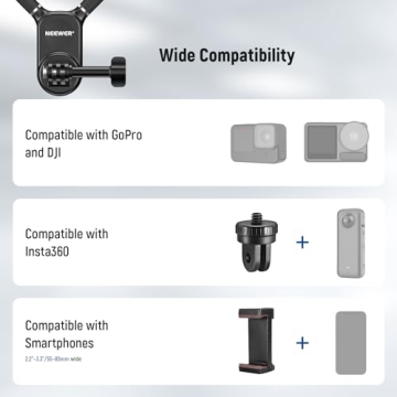 NEEWER Action Camera Neck Mount for Perfect POV Vlogs