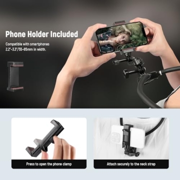 NEEWER Action Camera Neck Mount for Perfect POV Vlogs