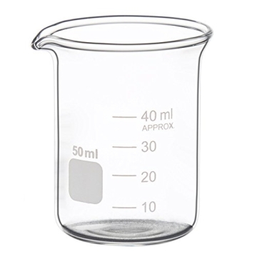 Glass Measuring Low Form Beaker Set - 50ml 100ml 250ml